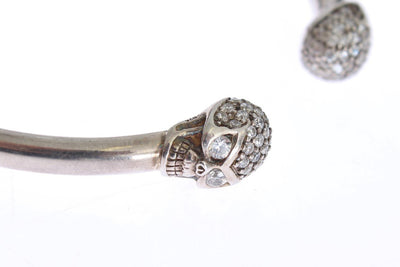 Skull 925 Silver Bangle Bracelet