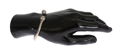 Skull 925 Silver Bangle Bracelet