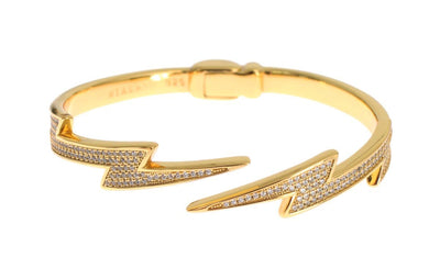 Gold Plated 925 Silver Bangle Bracelet