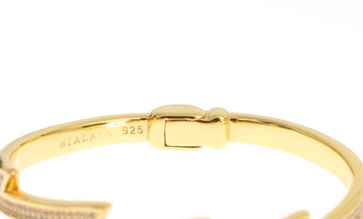 Gold Plated 925 Silver Bangle Bracelet