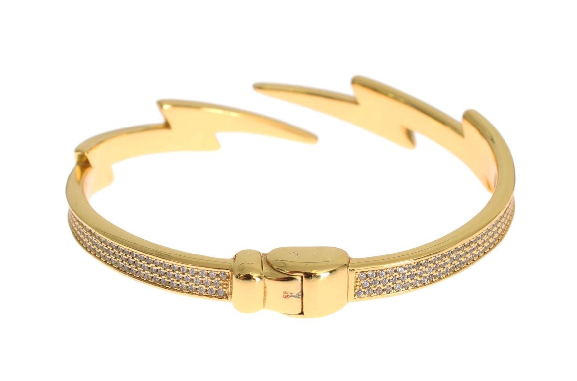 Gold Plated 925 Silver Bangle Bracelet