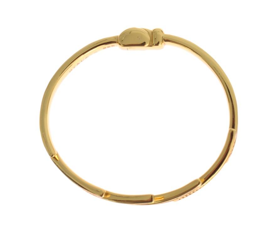 Gold Plated 925 Silver Bangle Bracelet