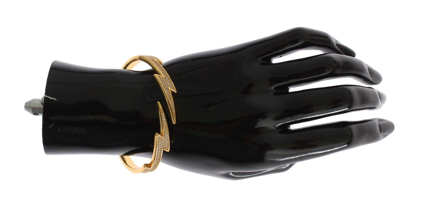 Gold Plated 925 Silver Bangle Bracelet