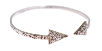Arrow Crystal 925 Silver Bangle Bracelet