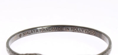 Crystal 925 Silver Bangle Bracelet