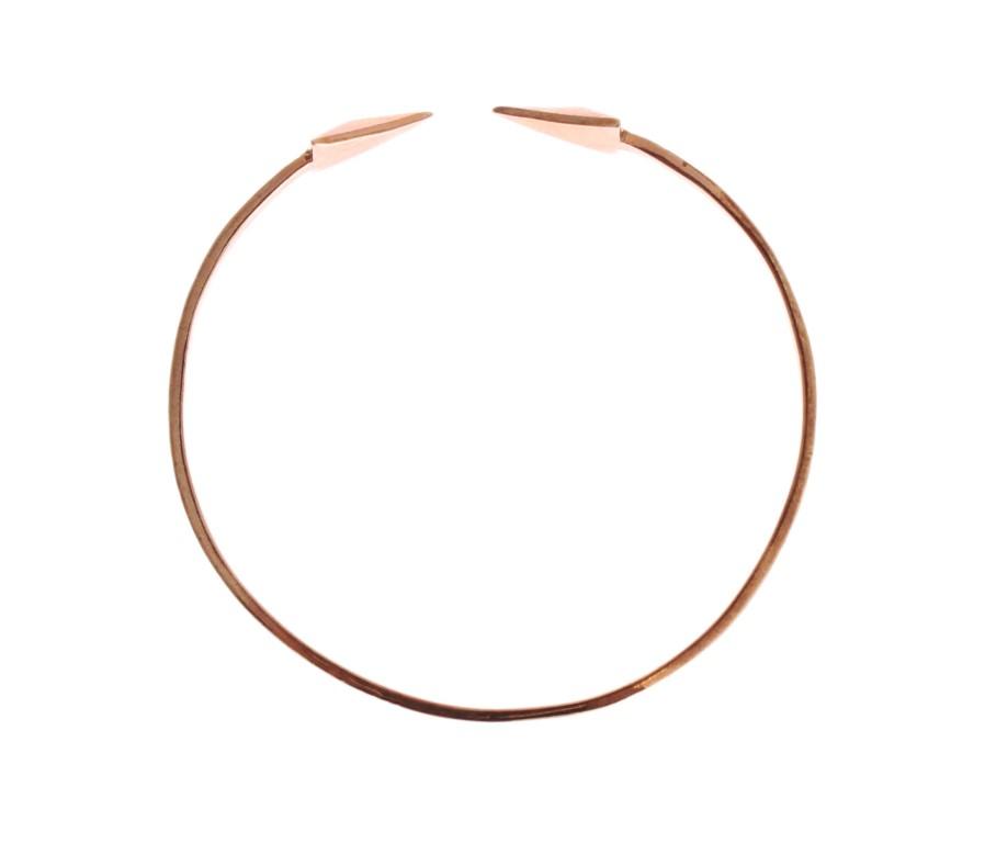 Arrow Rose 925 Silver Bangle Bracelet