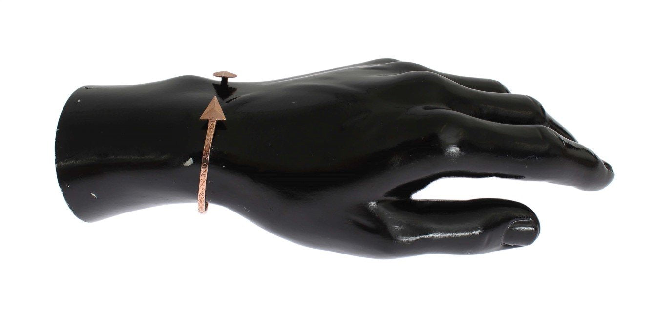 Arrow Rose 925 Silver Bangle Bracelet