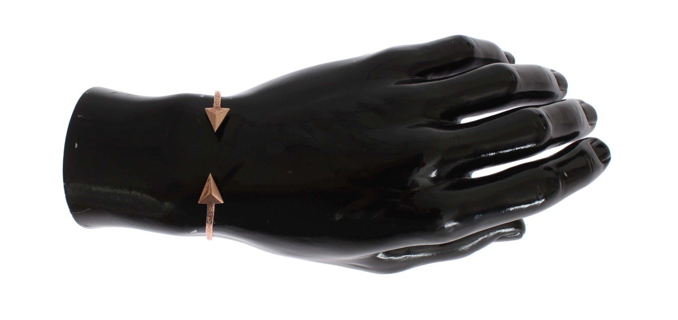 Arrow Rose 925 Silver Bangle Bracelet