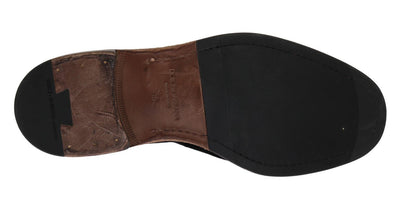 Black Suede Wingtip Formal Shoes