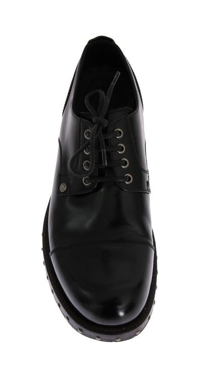 Black Leather Polished Formal Shoes