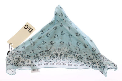 Blue Floral Cotton Scarf