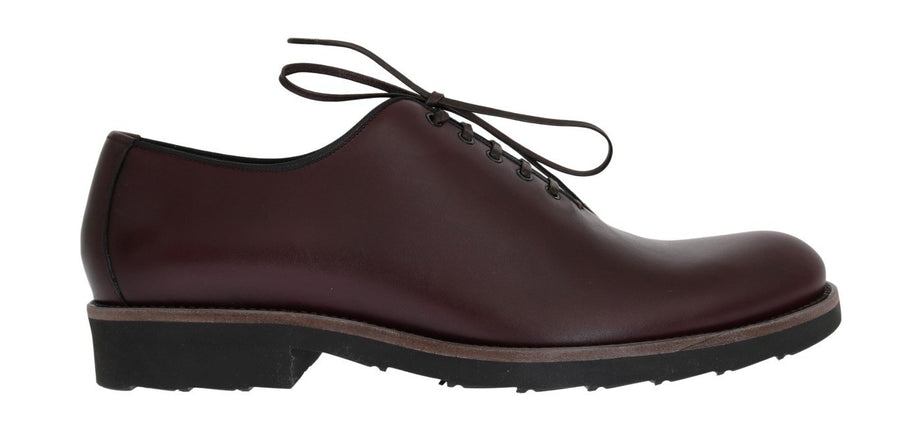 Bordeaux Leather Laceup Formal Shoes