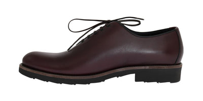 Bordeaux Leather Laceup Formal Shoes