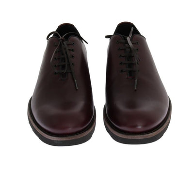 Bordeaux Leather Laceup Formal Shoes