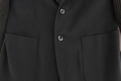 Green cashmere two button blazer