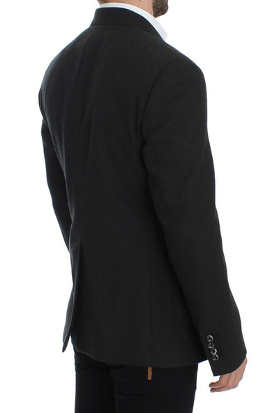Green brown double breasted blazer