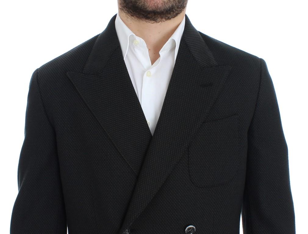 Green brown double breasted blazer
