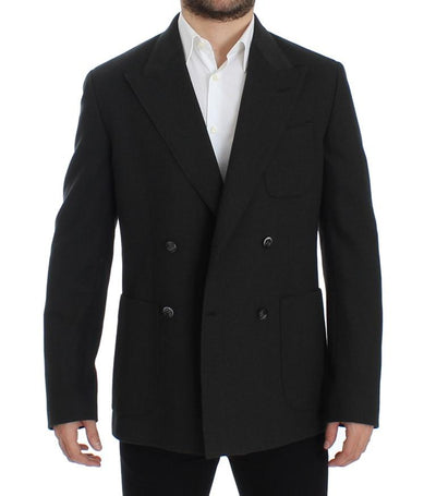 Green brown double breasted blazer