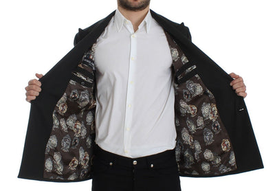 Green brown double breasted blazer