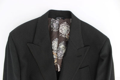 Green brown double breasted blazer
