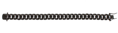 Black Rhodium 925 Sterling Silver Chain Bracelet