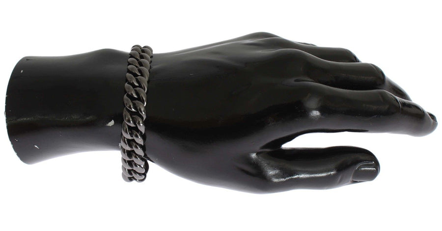 Black Rhodium 925 Sterling Silver Chain Bracelet