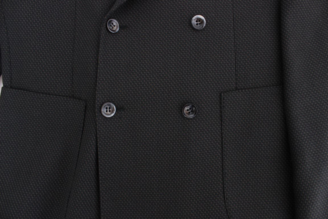 Green brown double breasted blazer