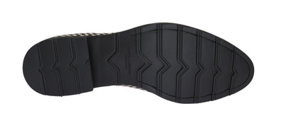 Black White Pony Hair Formal Shoes