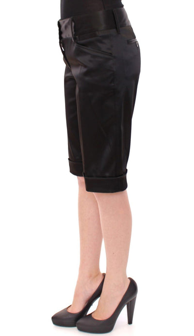 Black nylon shorts pants