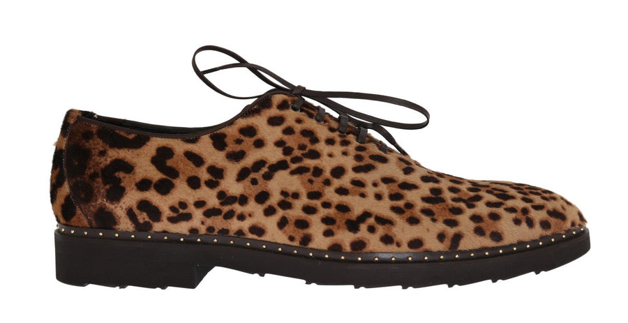 Beige Brown Savana Pony Hair Shoes