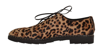 Beige Brown Savana Pony Hair Shoes
