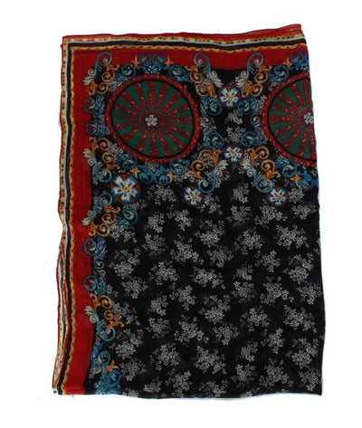 Multicolor Carretto Print Silk Scarf