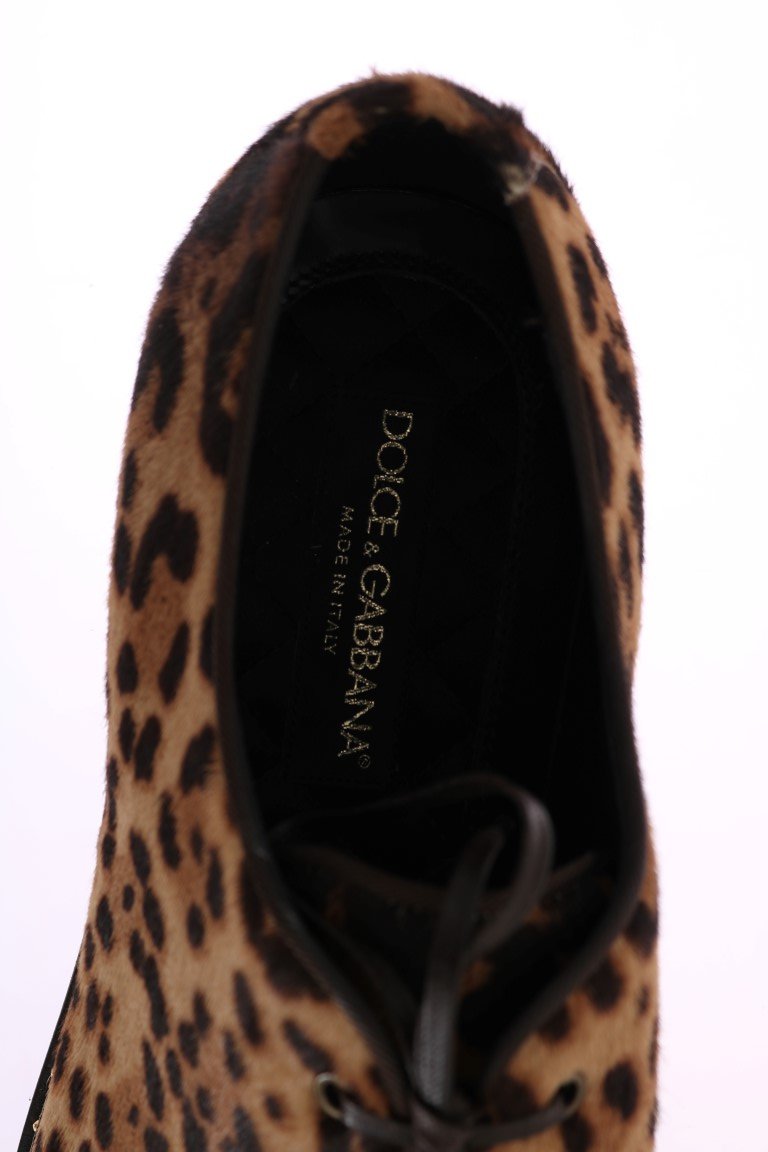Beige Brown Savana Pony Hair Shoes