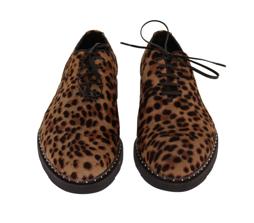 Beige Brown Savana Pony Hair Shoes