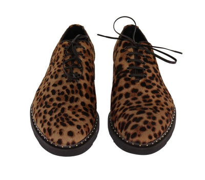Beige Brown Savana Pony Hair Shoes