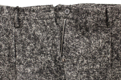 Gray wool shorts pants