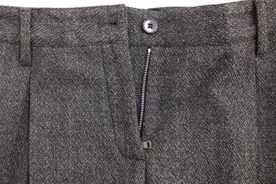 Gray wool shorts pants