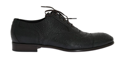 Green Frog Skin Leather Formal Shoes