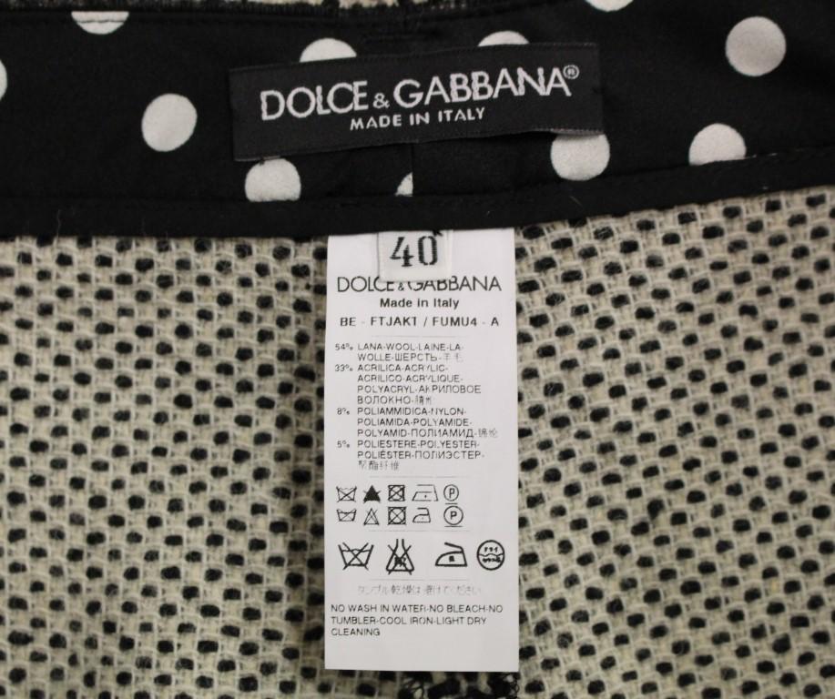 Black white wool shorts pants