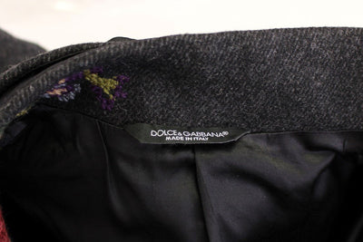 Multicolor Baroque Brocade Floral Coat Jacket