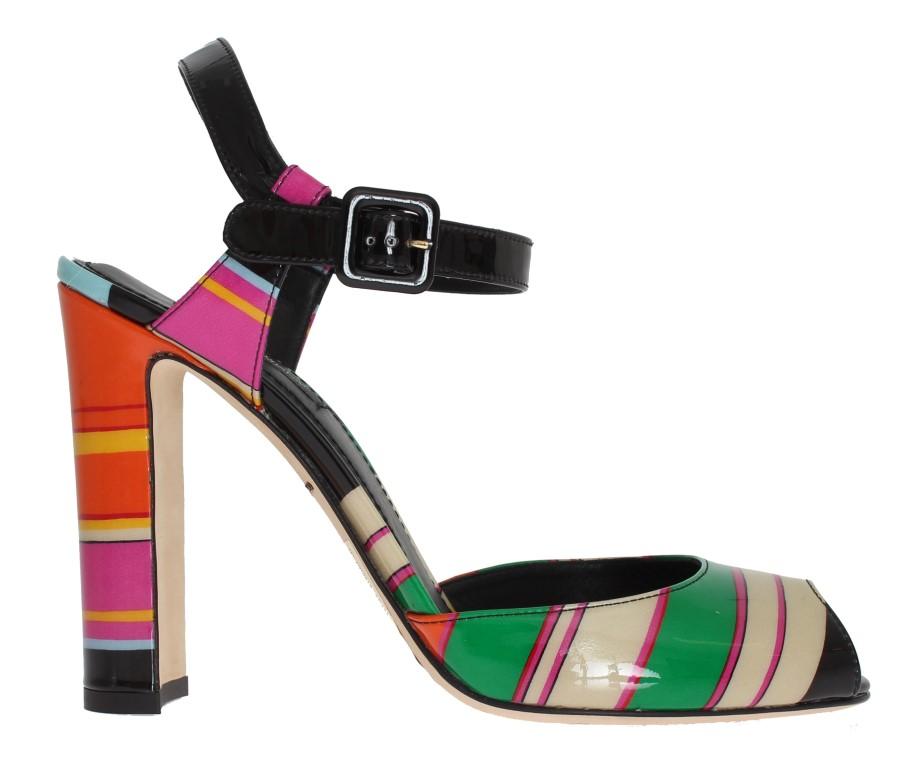 Multicolor Leather Sandals Pumps