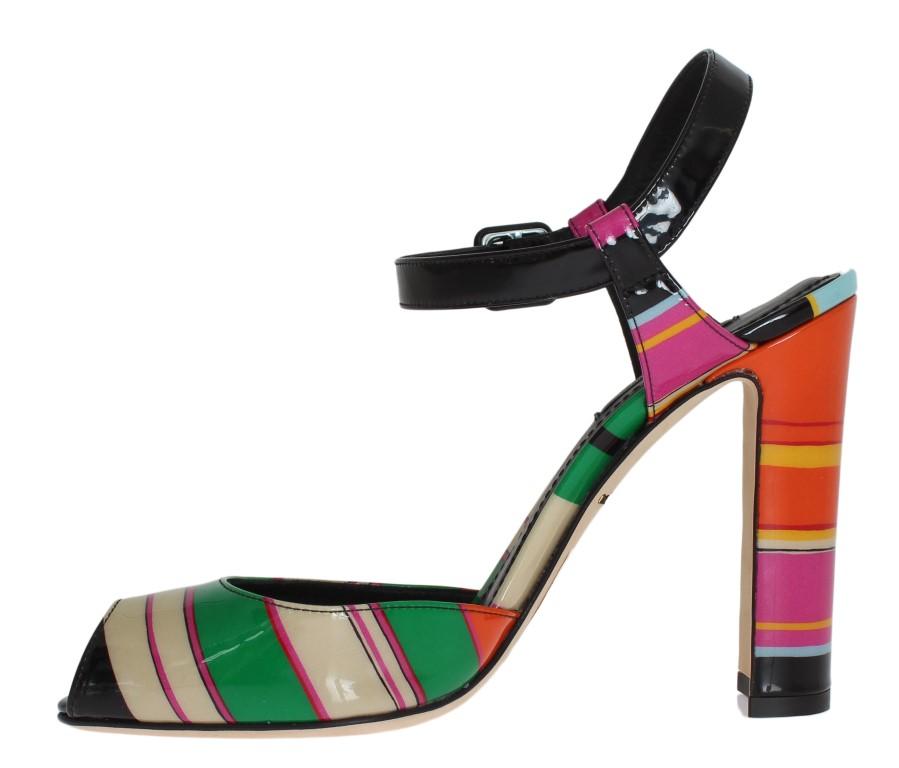 Multicolor Leather Sandals Pumps