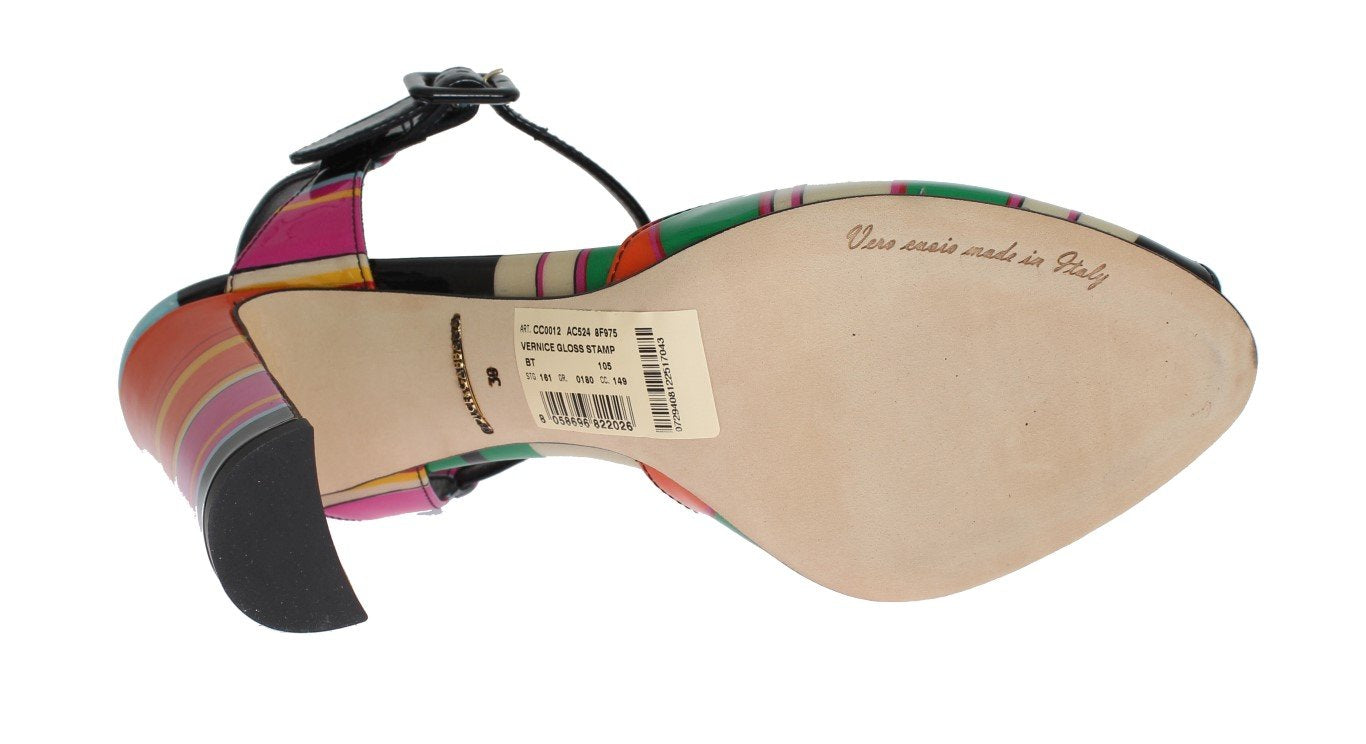 Multicolor Leather Sandals Pumps