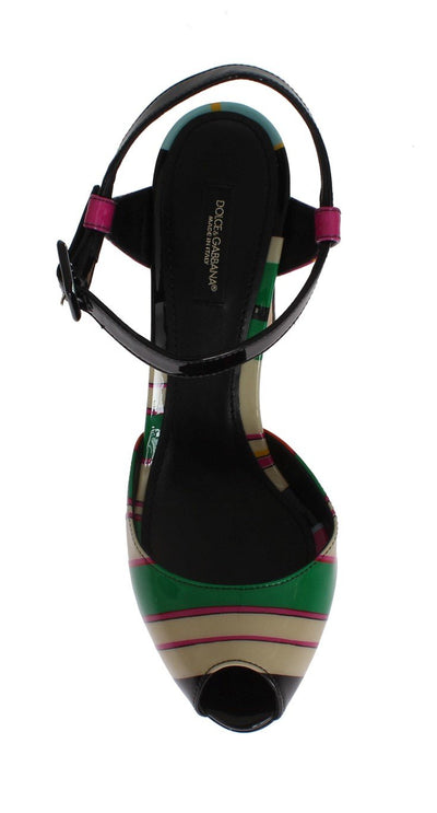Multicolor Leather Sandals Pumps