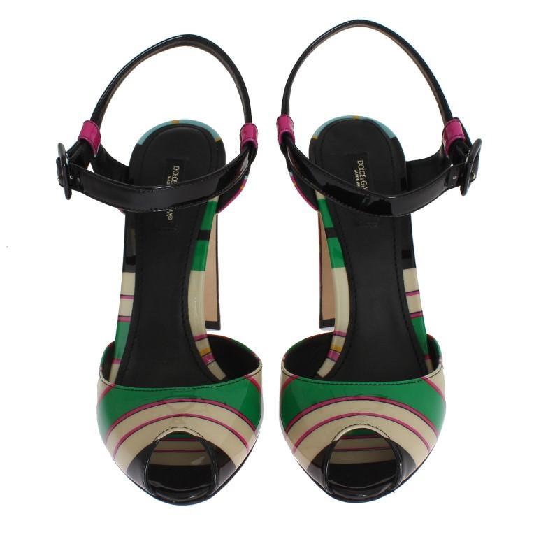 Multicolor Leather Sandals Pumps