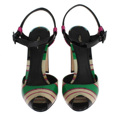 Multicolor Leather Sandals Pumps