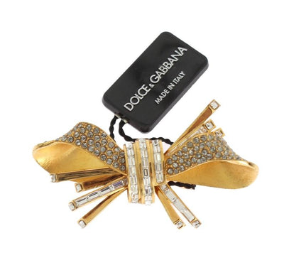 Gold Brass Bow Hair Clip
