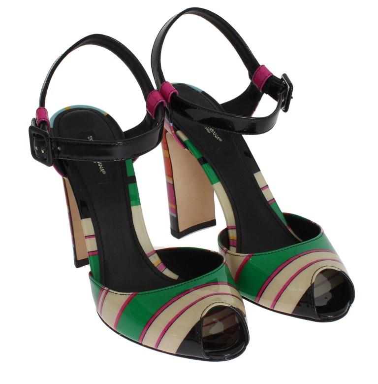 Multicolor Leather Sandals Pumps
