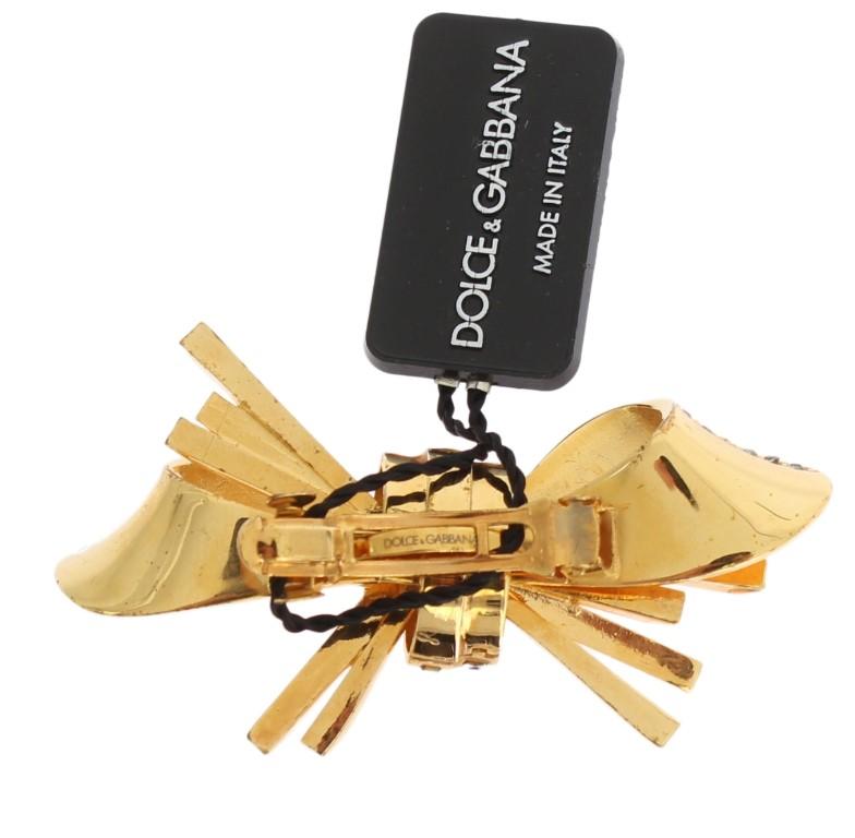 Gold Brass Bow Hair Clip
