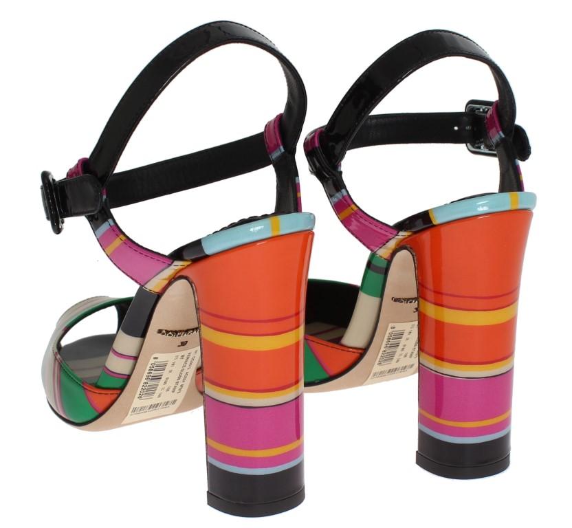 Multicolor Leather Sandals Pumps